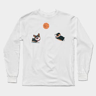 Corgis basketball Long Sleeve T-Shirt